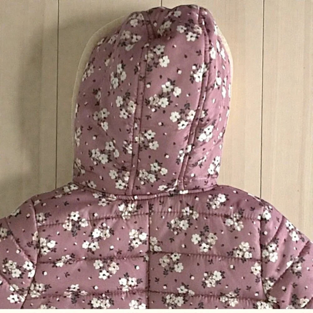 Nicole Miller New York, Baby Girl Outerwear Snowsuit Pink Floral Sz 6-9M - Picture 5 of 9